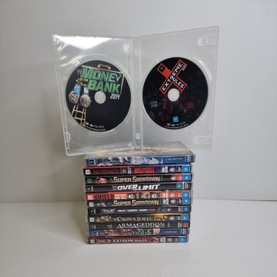 WWE Wrestling Dvds Mixed Lot Of 13 Super Showdown Extreme Rules Hell In A Cell