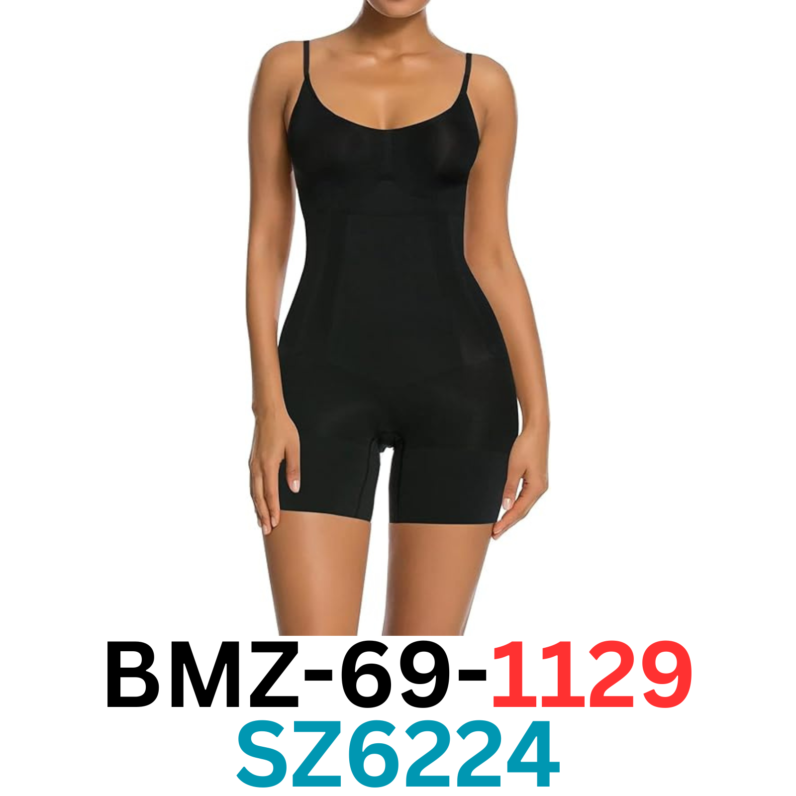 SHAPERX Bodysuit Womens Tummy Control Mid-Thigh Seamless Full Body Shapewear, XL