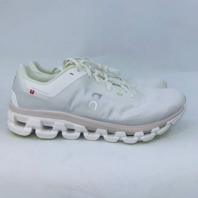 MEN'S CLOUDFLOW 4 WHITE/SAND COMFORTABLE ZERO-GRAVITY RUNNING SHOES SIZE 9.5D