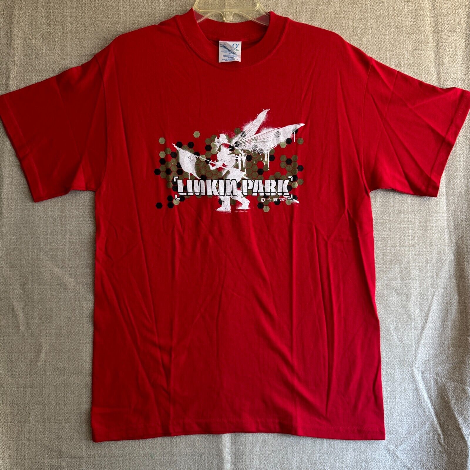 Linkin Park Hybrid Theory T Shirt Vintage Deadstock 2001 Red Linkin Park Hybrid Theory T Shirt Vintage Deadstock 2001 Red