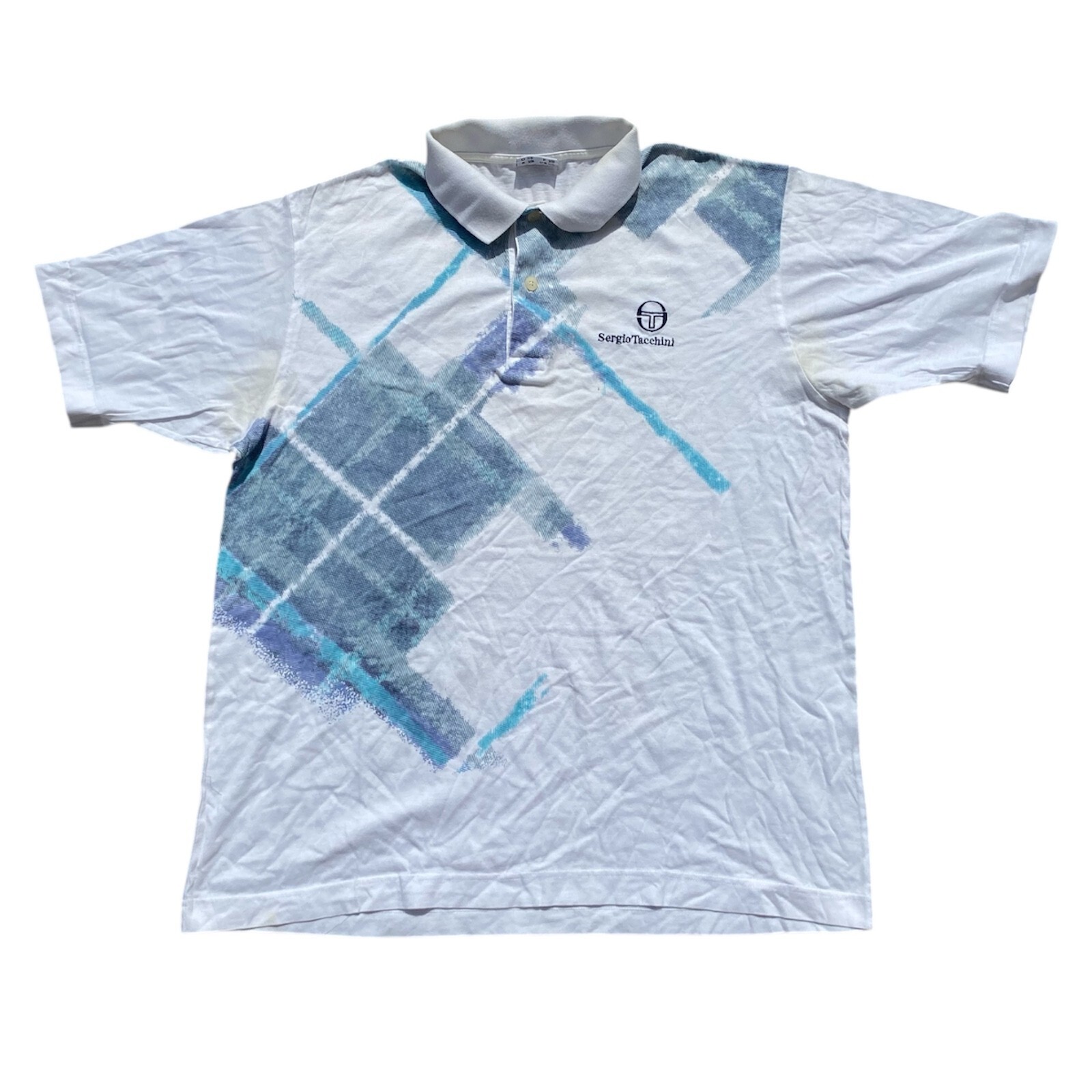 Sergio Tacchini Vintage 90S Tennis Polo Size VIII Fits XL | eBay
