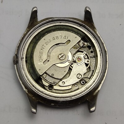 ORIENT Japan 48741 Automatic Movement 21 Jewels Men's Wrist Watch for Parts