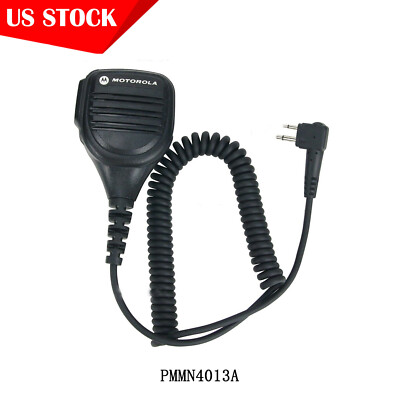 New Motorola PMMN4013A Remote Speaker Microphone with 2-pin connector US