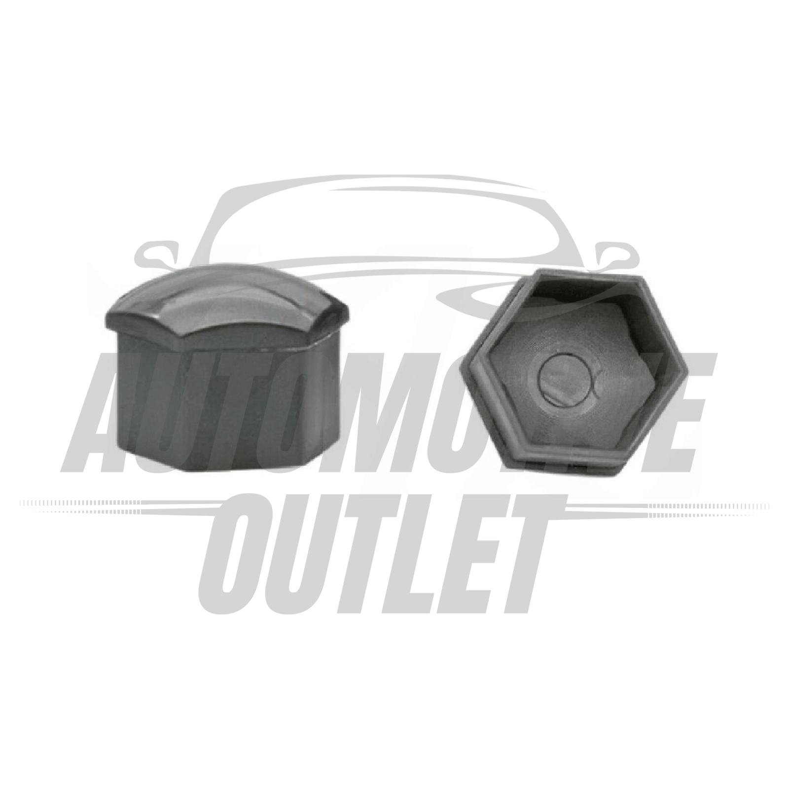 20x17mm GLOSS GREY WHEEL NUT COVERS FOR FORD FIESTAS FOCUS FUSIONS GALAXY'S 2