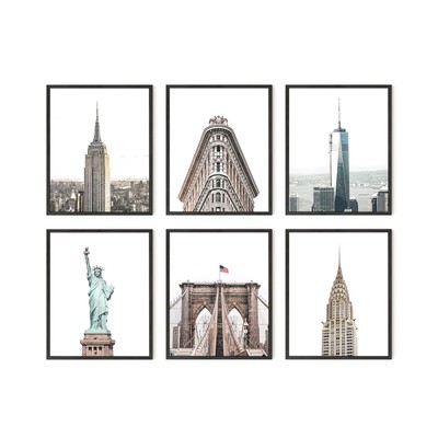 Haus and Hues New York City Wall Art and New York Posters - Set of 6 New York Ci