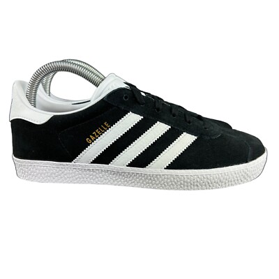 Adidas Originals Gazelle J Black White Suede Shoes BB2502 Youth