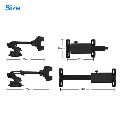 Car Phone Tablet Dashboard Mount Windshield Desk Holder for iPhone 14 iPad GPS