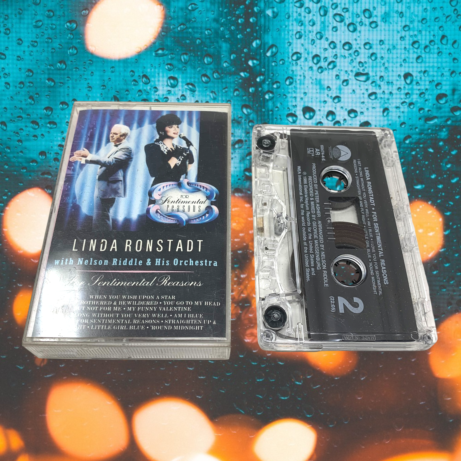 Vintage Linda Ronstadt For Sentimental Reasons Audio Cassette Tape Nelson Riddle