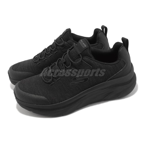 Skechers D Lux Walker SR-Luxir Wide Black Slip Resistant Men Casual 200106W-BLK