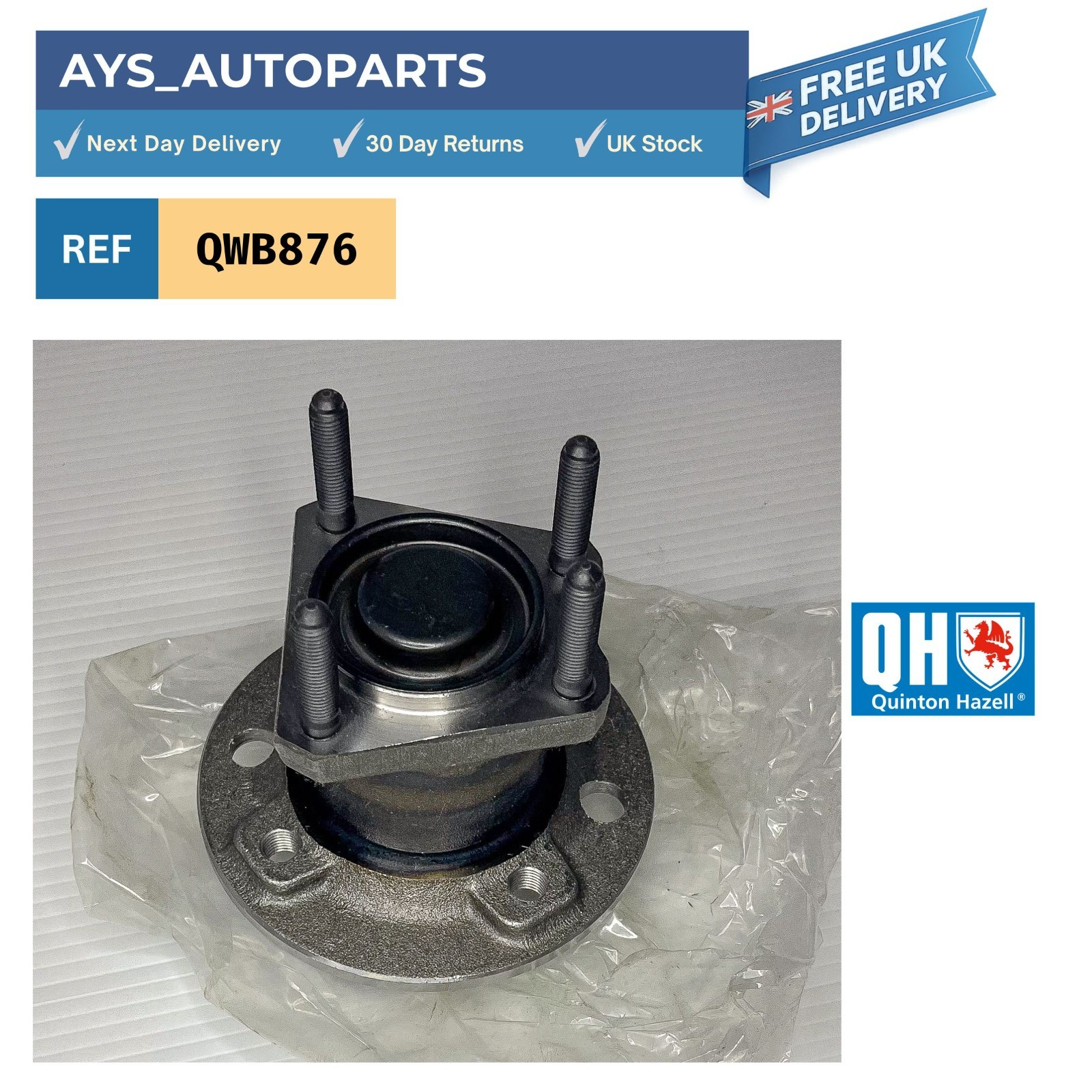 Quinton Hazell Vauxhall Opel Wheel Bearing Kit Hub 136mm QWB876 Astra G F T98 X0