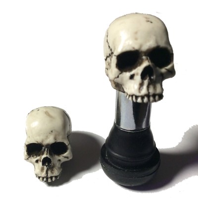 2 Skull Valve Stem Caps Motorcycle Bicycle Skeleton Harley Made in USA 15VC