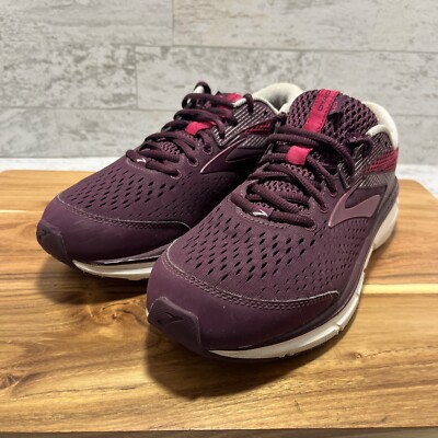 Brooks Dyad 10 Women's Sz 8 Running Shoes Plum Purple - EUC