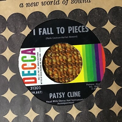 45 RPM Patsy Cline DECCA 31205 I Fall To Pieces / Lovin in Vain VG++