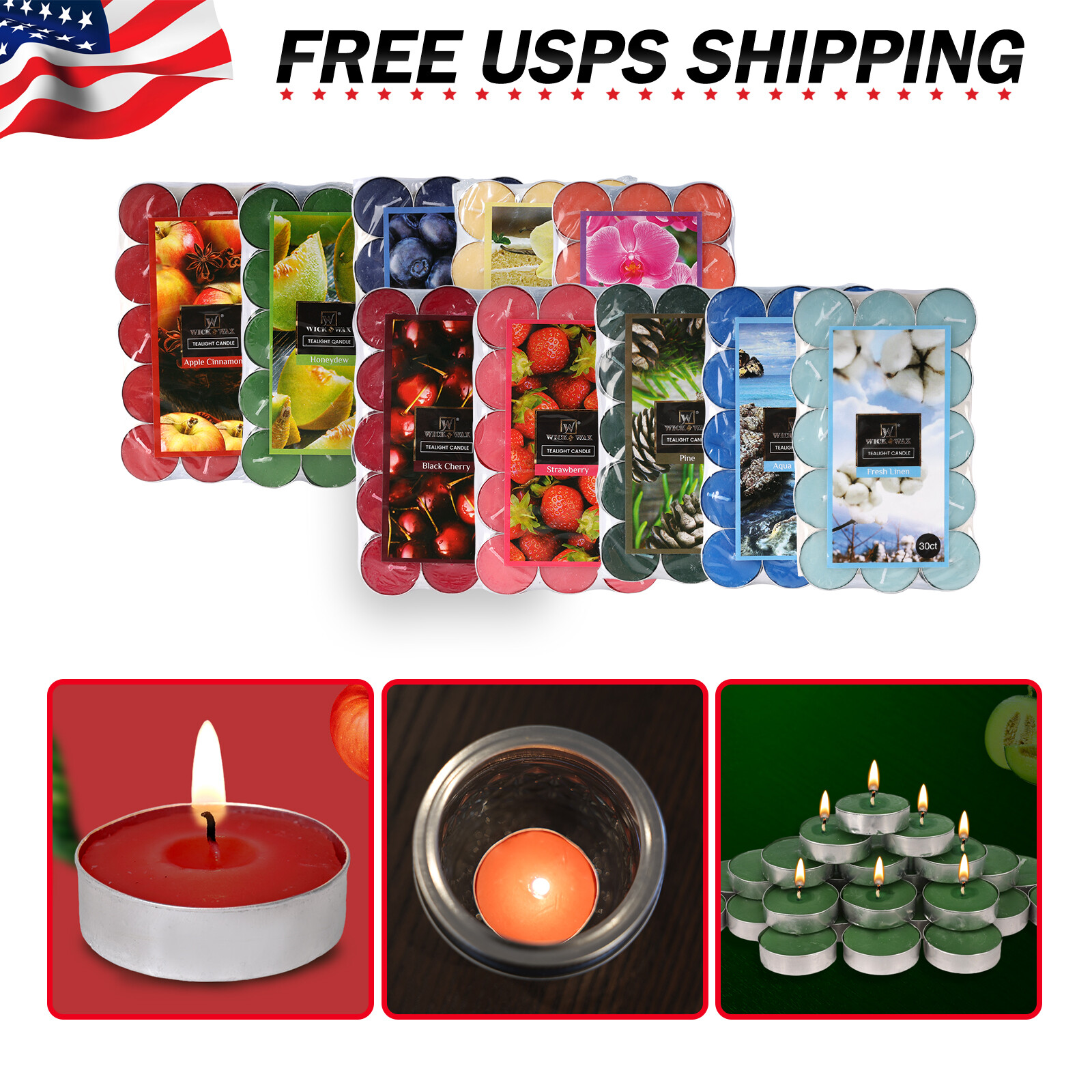 Lights Candles Bulk Tealight Candle 4hr Lasting For Party
