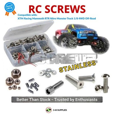RCScrewZ Stainless Screw Kit xtm005 for XTM Mammoth 1/8 Nitro (145615) | SET