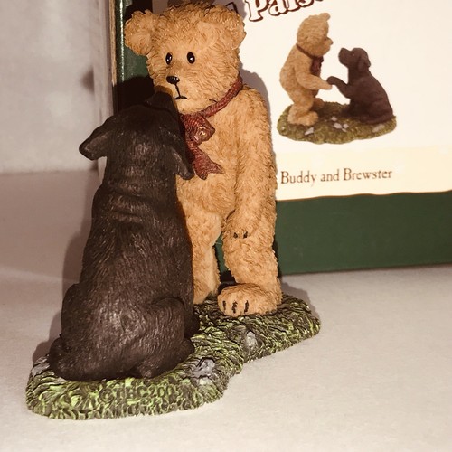 Boyds Bears & Friends Puppy Paws Pals Buddy & Brewster 229500 Shaking Hands 2005