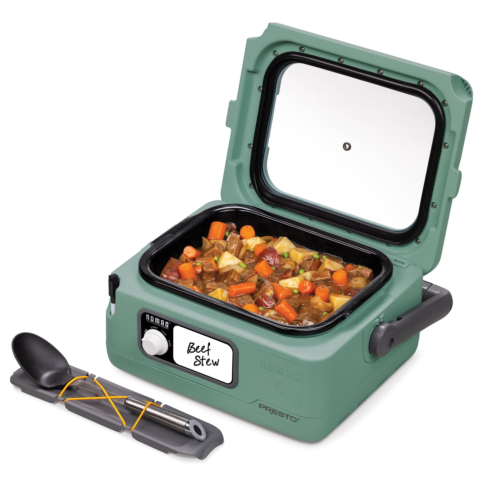 Presto 6-Quart Nomad&reg; Traveling Slow Cooker, Green  06016 Y9