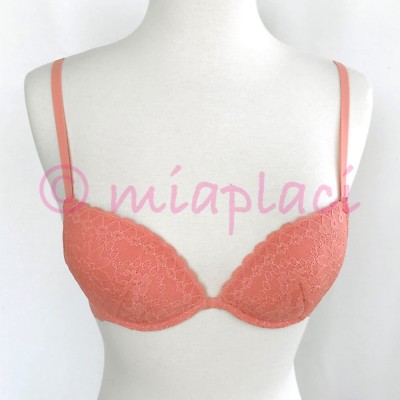 NWT La Perla Rosa Push-up Bra #906437 Coral 32B
