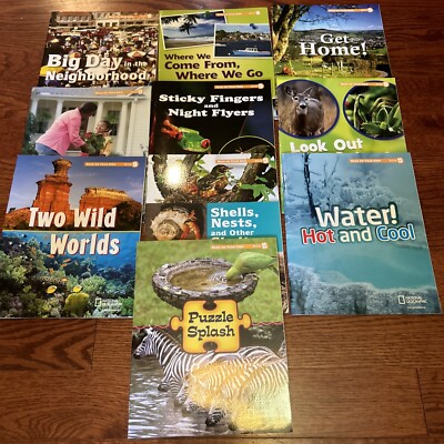 National Geographic Reach Into Phonics Readers Lot 10 Read on Your Own Books