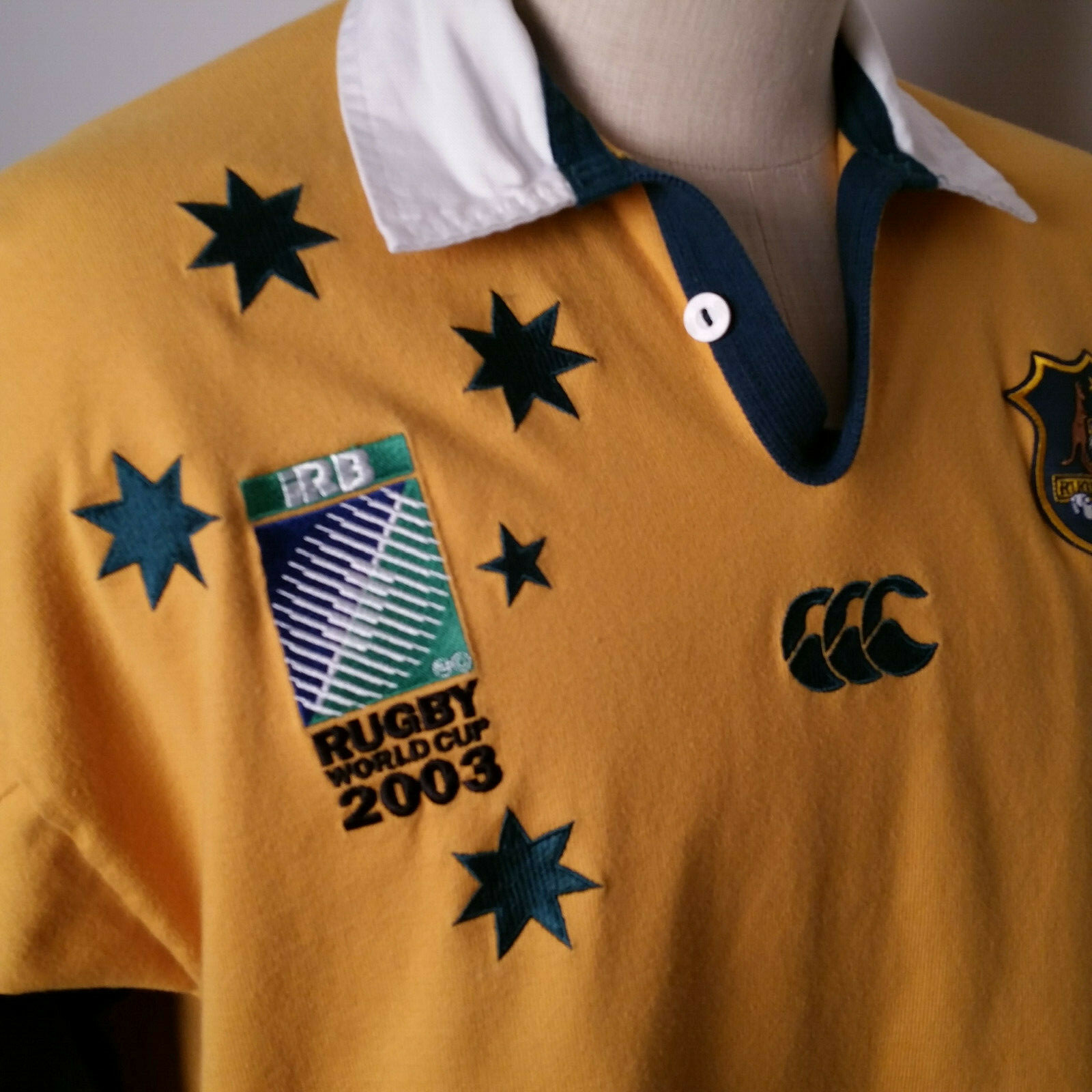 WALLABIES Australia Rugby World Cup 2003 CCC Long Sleeve Jersey XL
