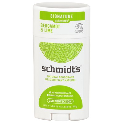 Schmidts Deodorant Bergamot Lime 2.65 oz (Pack Of 3)