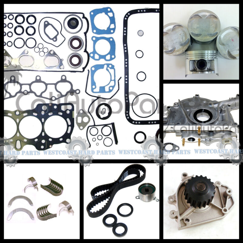 90-95 Acura Integra 1.8l B18b1 Dohc Master Engine Rebuild Kit *graphite*