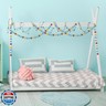 Boao 2 Pieces Wool Felt Ball Garland Colorful Pom Pom Garland Handmade 6.5 Feet Long 24 Balls Felt Banner for Wall Christmas Tree Decoration (Morandi Color)