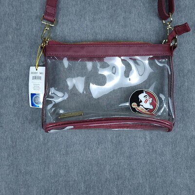 Florida State U. Seminoles Clear Stadium Crossbody Bag Small Adjustable Strap