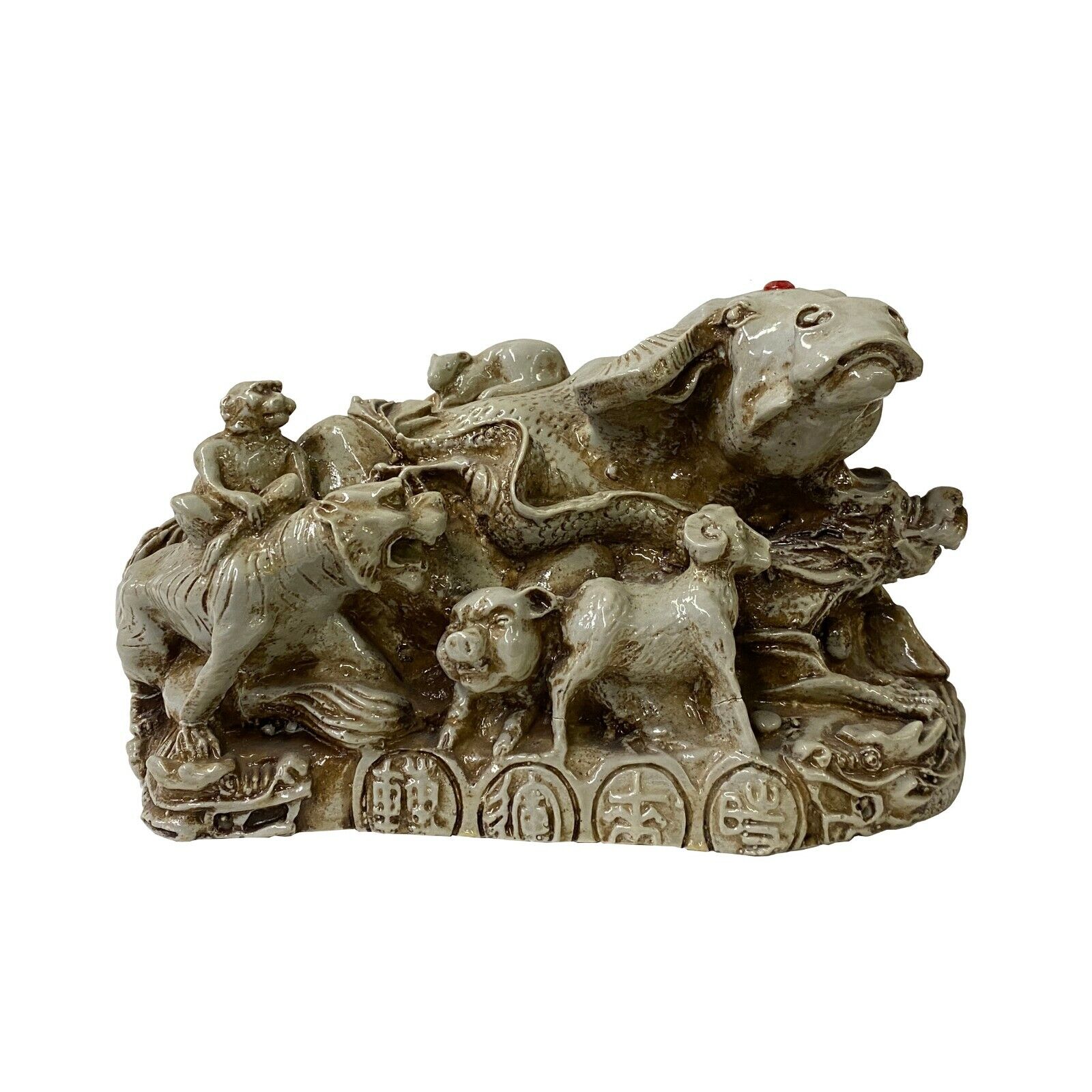 Chinese Resin Zodiac Animals Wealth Gather Fengshui OX Statue ws1243S Chinese Resin Zodiac Animals Wealth Gather Fengshui OX Statue ws1243S