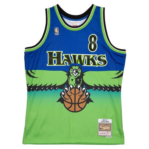 

Мужская футболка Mitchell - Ness NBA RELOAD JERSEY - ATLANTA HAWKS 1996 STEVE SMITH, Green/blue