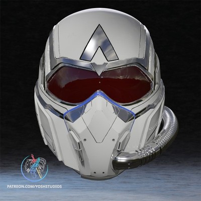 Captain America 4 Hypersonic Masker — 3D Printed RAW DIY Cosplay Kit