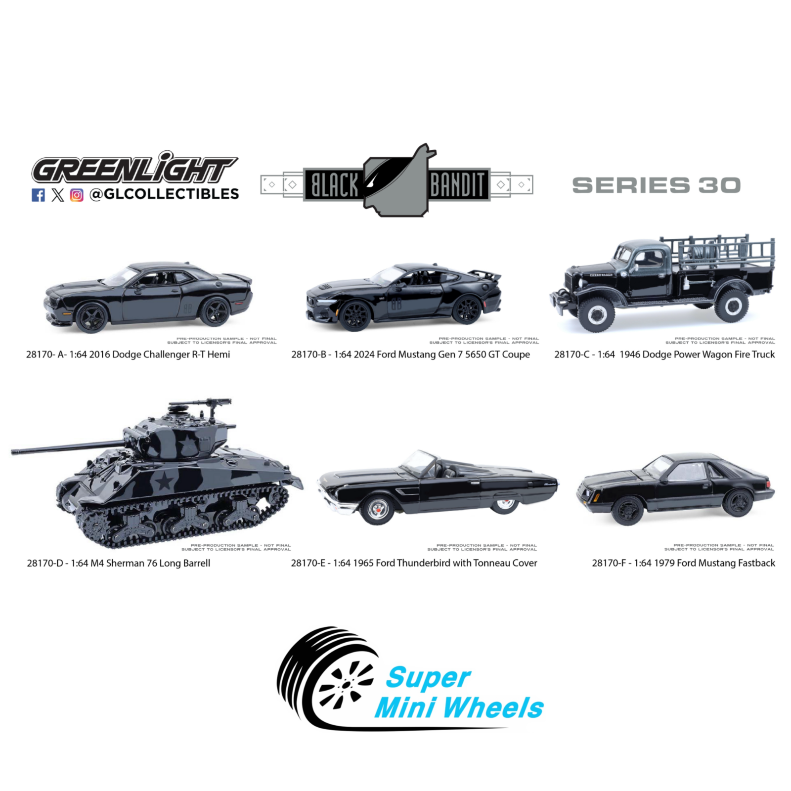 ミニカー　GREENLIGHT　BLACKBANDIT　1/64　2台まとめ売り ミニカー GREENLIGHT BLACKBANDIT 1/64 2台まとめ売り