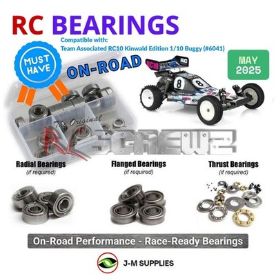 RCScrewZ Metal Shielded Bearings asc151b for Associated RC10 Kinwald 6041 | SET