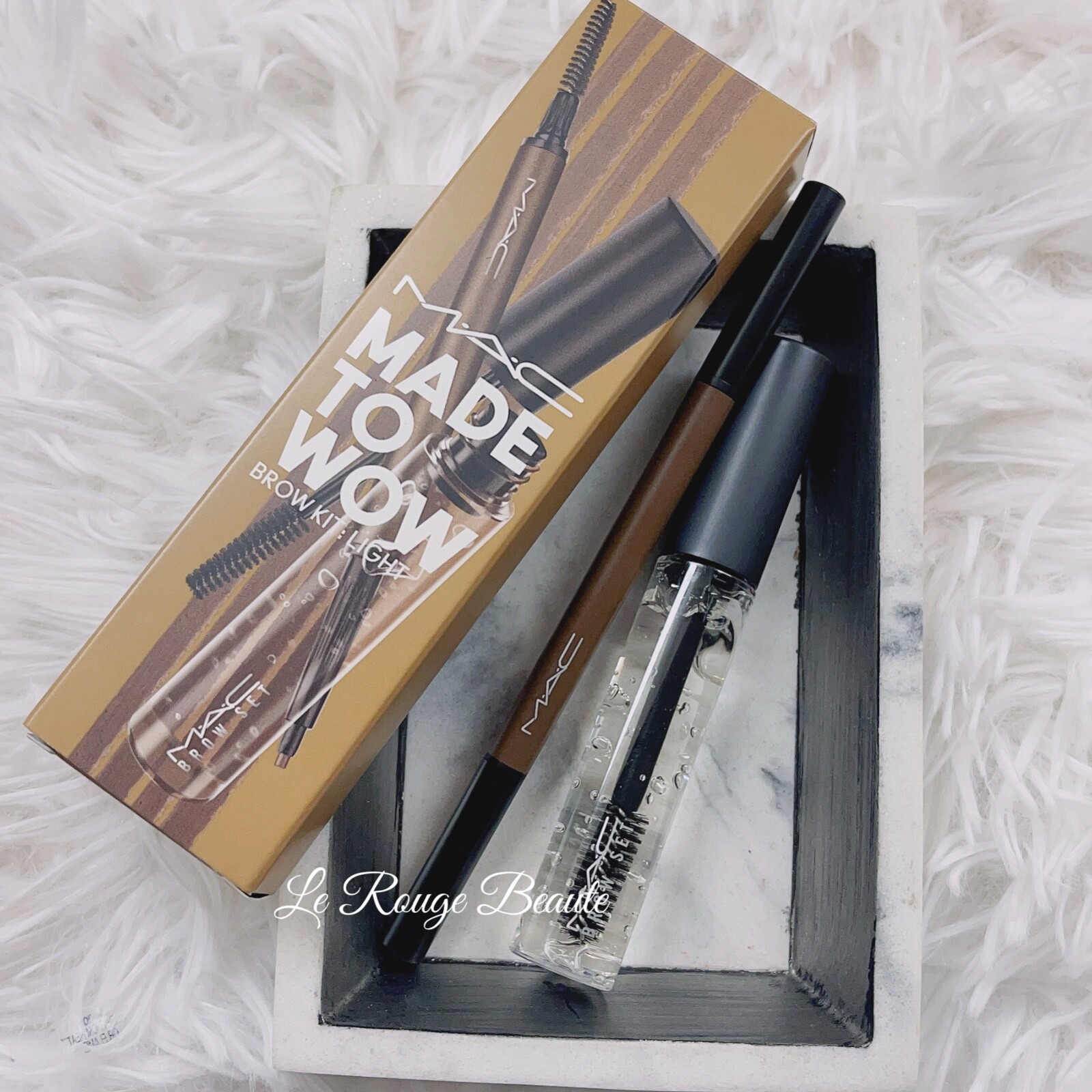 MAC Crayon Sourcils Eye Brow Styler Lingering + Brow set Gel New