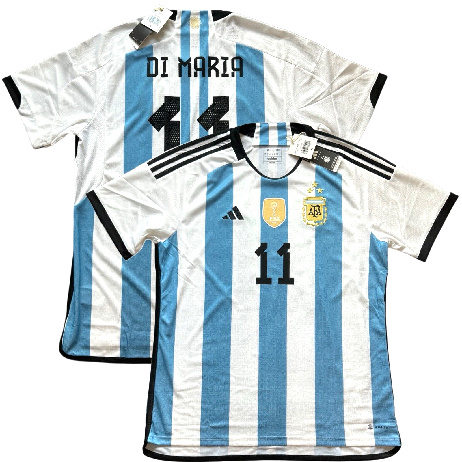 アルゼンチン代表 　ディ・マリア　DI MARIA 11番シャツ adidas アルゼンチン代表 2024 ユニフォーム ホーム 半袖