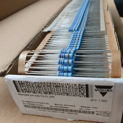 25x NEW VISHAY SMA0414 1W 27R 1% 50ppm HI END TUBE AMP RESISTORS FOR AUDIO !