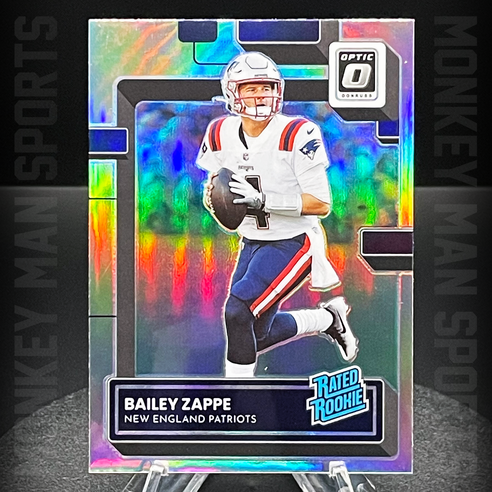 2022 Optic Football - Bailey Zappe Rated Rookie RC - #229 HOLO MINT