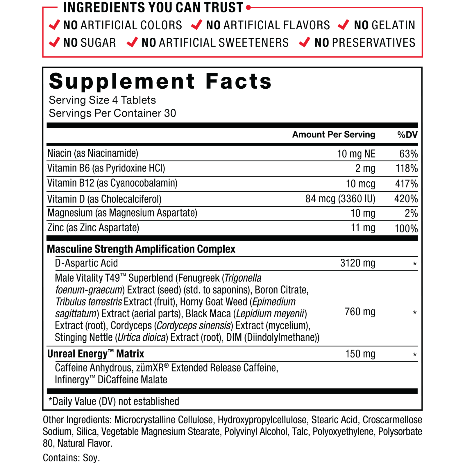 Force Factor Test X180 Boost, Testosterone Booster for Men, Testosteron Pills