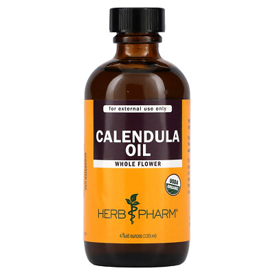 Herb Pharm Organic Calendula Oil 4 fl oz 120 ml Organic