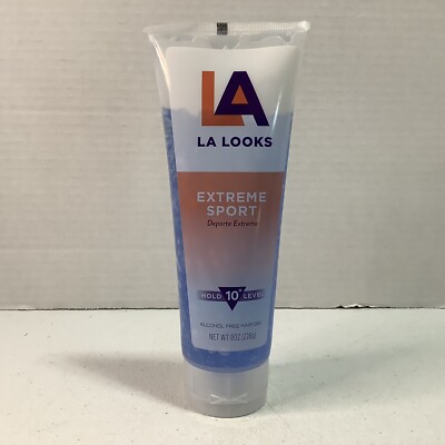 LA Looks Extreme Sport Hair Gel  Alcohol Free Gel Hold 10+ Level 8oz