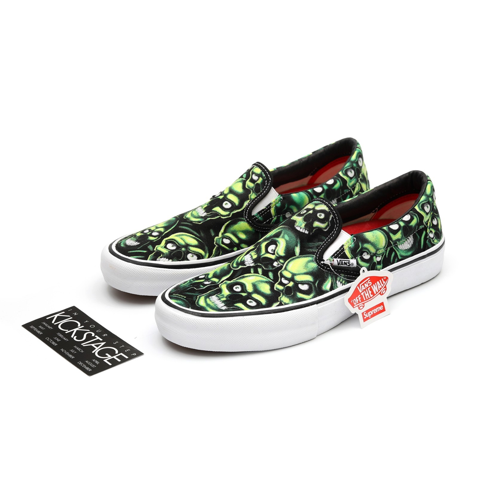 supreme vans skull pile slip on