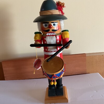Vintage Steinbach Drummer Nutcracker complete with drum tags and box 