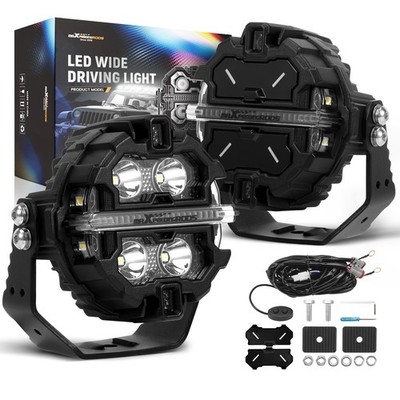 3.5inch LED Work Light Pods White Amber DRL For Off Road 4x4 ATV Spot Beam 12V