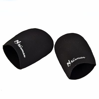 BLACK NEOPRENE TOE WARMER PAIR BOOTIES CYCLING RUNNING WALKING ICE BATH