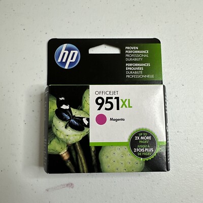New HP 951XL (CN047AN#140) Magenta Ink Cartridge 01/2018