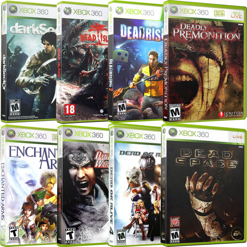 Replacement Xbox 360 D-e Covers & Cases New No Game Or Manual!!