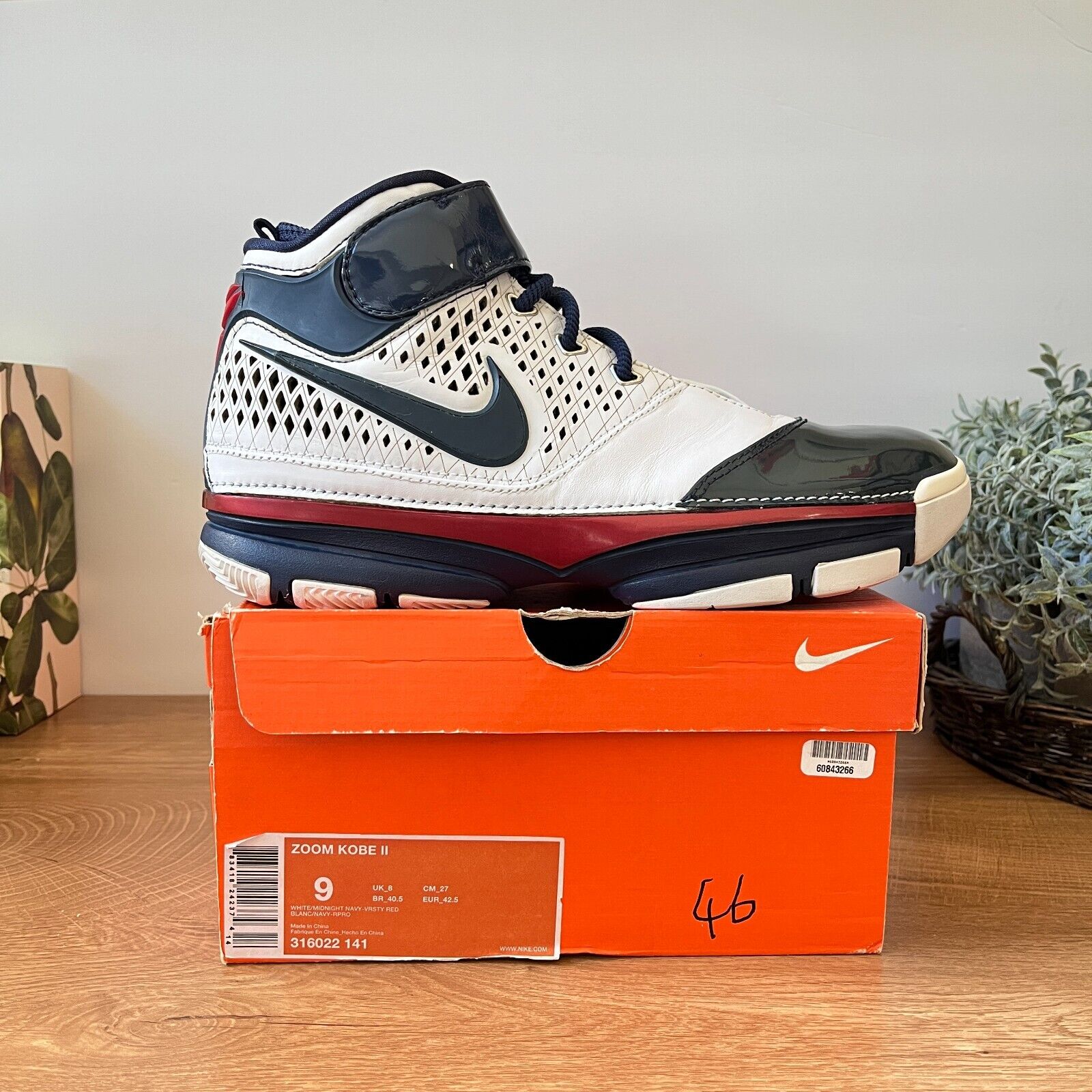 07 NIKE ZOOM KOBE II 2 USA OLYMPIC WHITE BLUE RED 316022 141 07 NIKE ZOOM KOBE II 2 USA OLYMPIC WHITE BLUE RED 316022 141