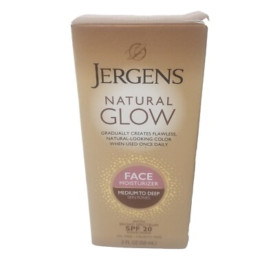 Jergens Natural Glow Healthy Complexion Daily Facial Moisturizer  Medium To Deep