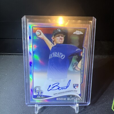 2014 Topps Chrome Rookie Autographs Refractors #EB Eddie Butler Auto /499