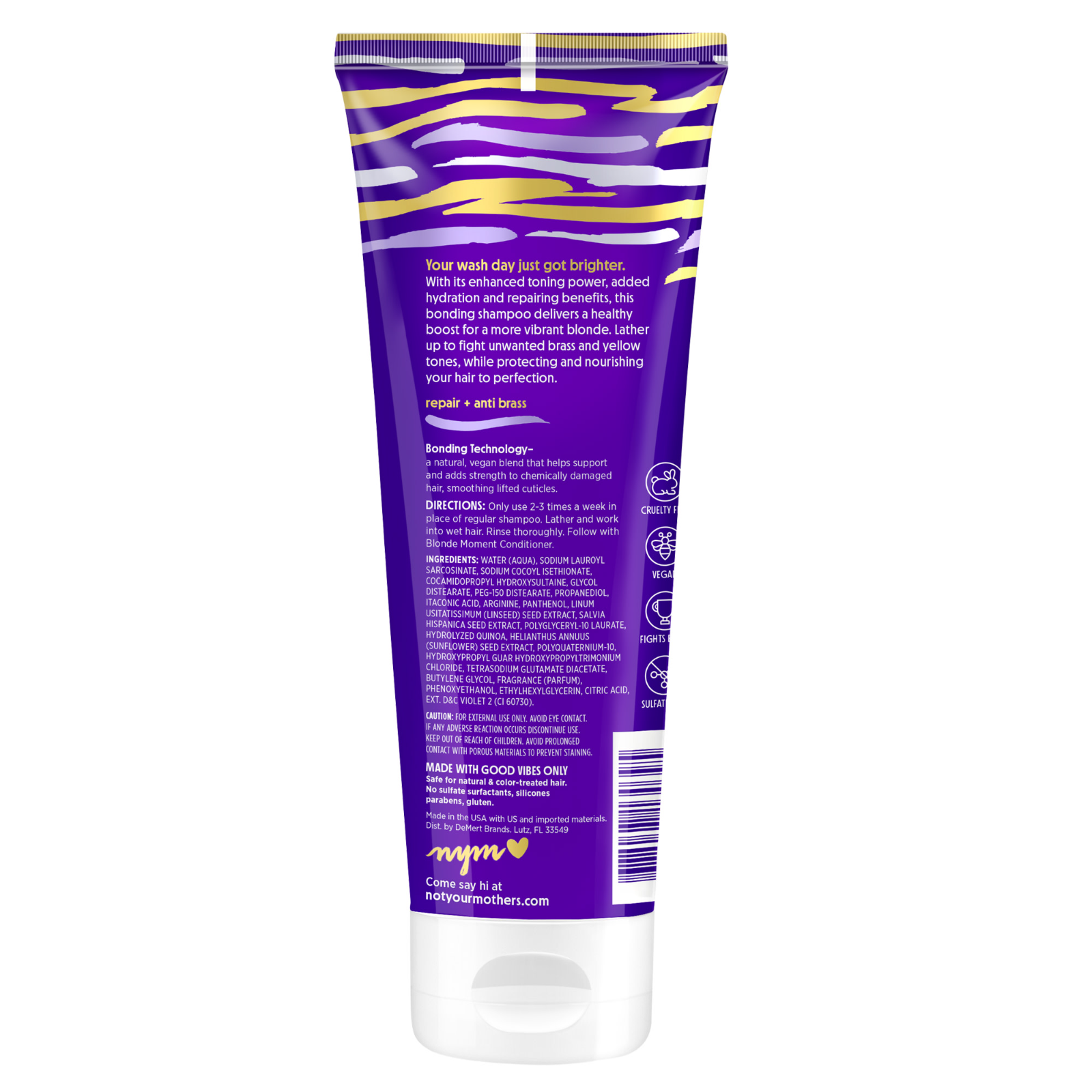 Not Your Mother's Blonde Moment Purple Shampoo, Tone and Repair Hair, 8 fl oz